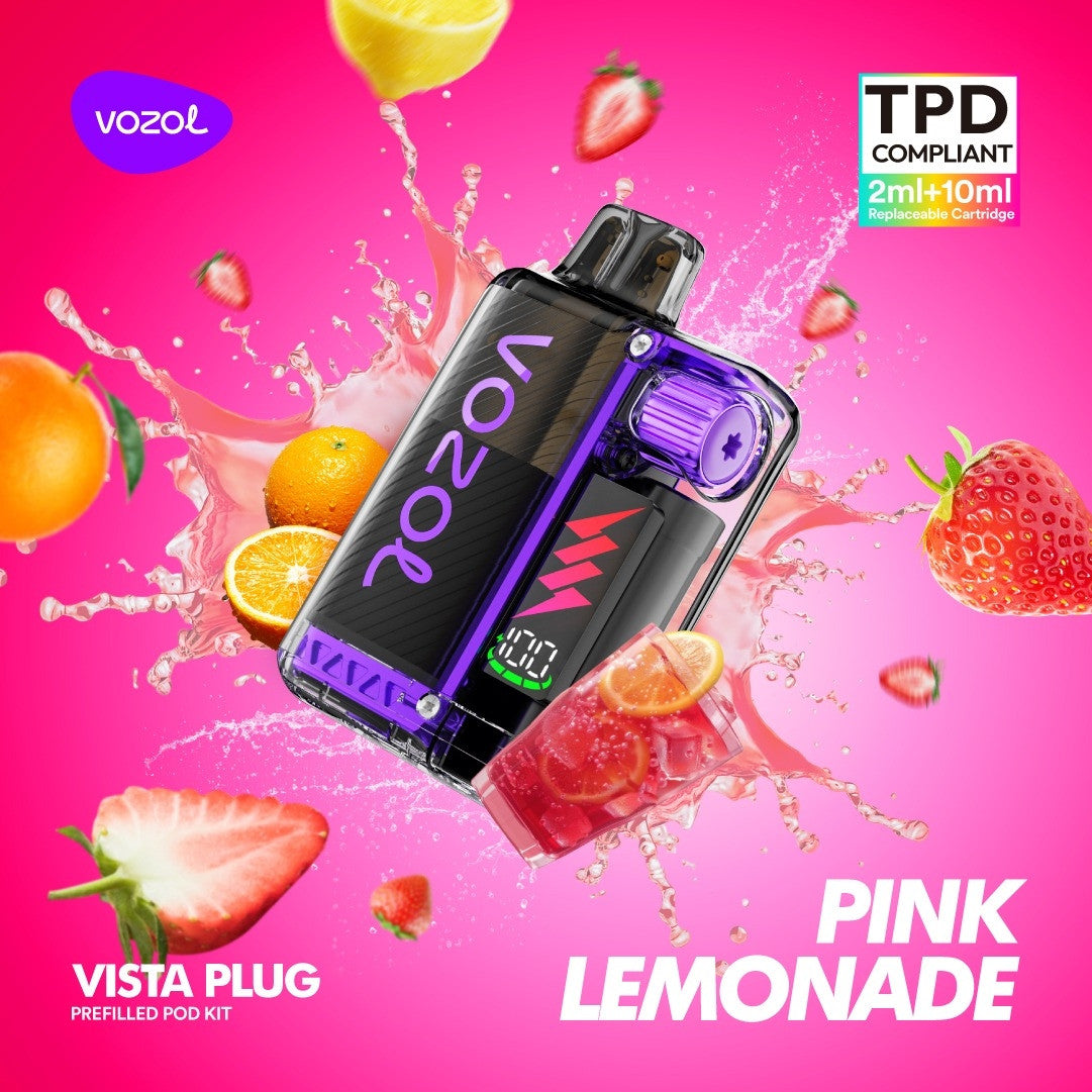 Vozol Vista Plug Starterkit 15000 Züge - Pink Lemonade