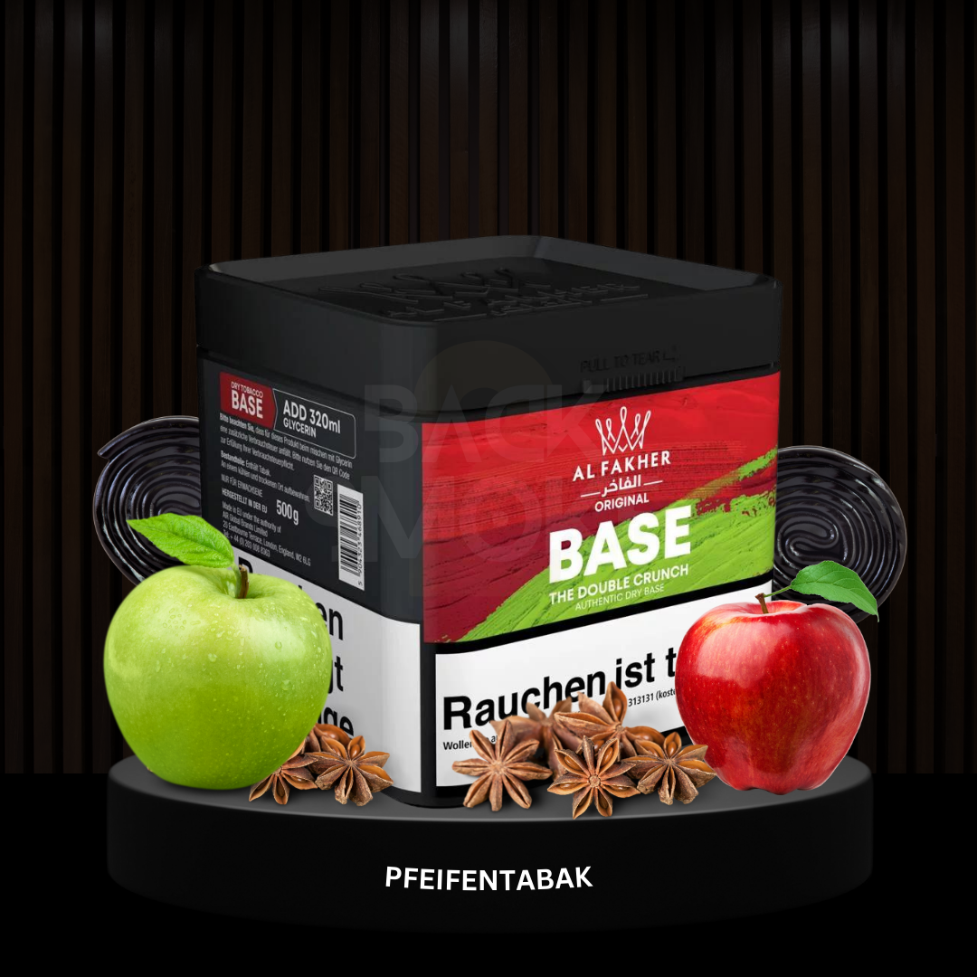 Al Fakher 500g Pfeifentabak - The Double Crunch (Doppelapfel)