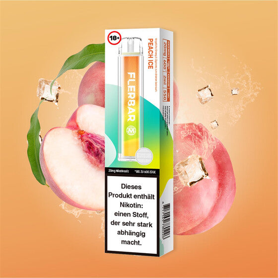 Flerbar 600 Einweg Vape 20mg - Peach Ice