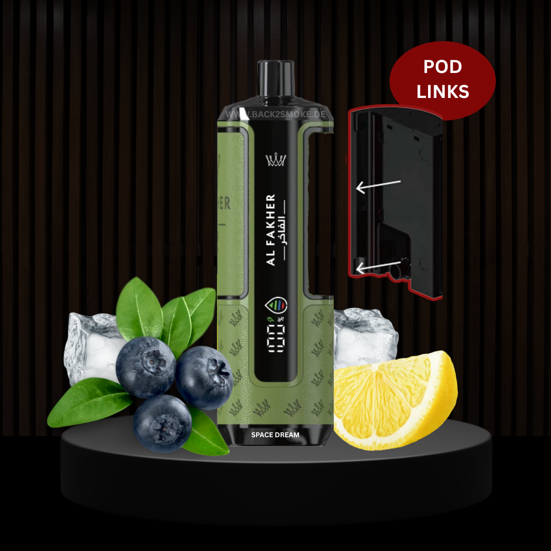 Al Fakher Hypermax 20.000 Züge Pod (Links) - Space Dream