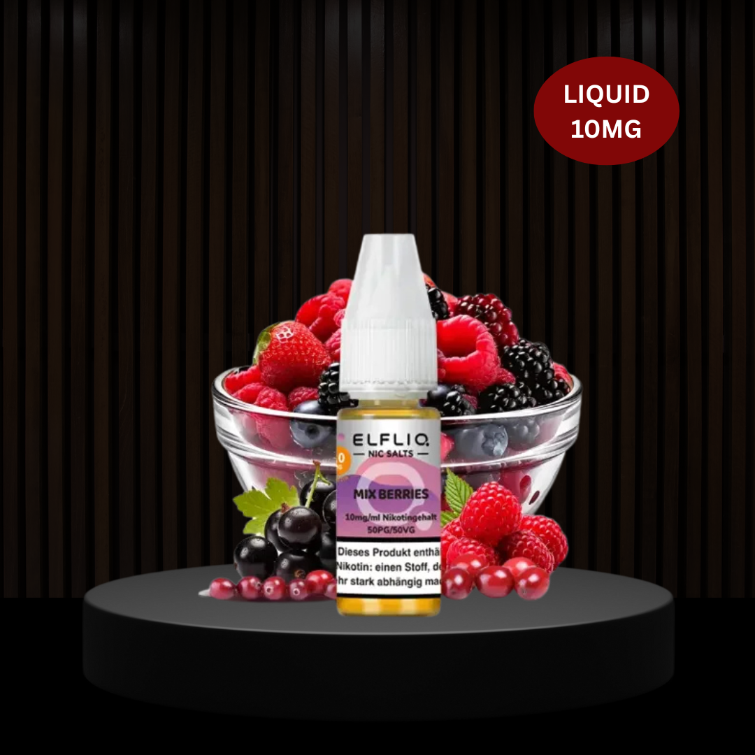Elfbar Liquid 10ml - 10mg - Mix Berries