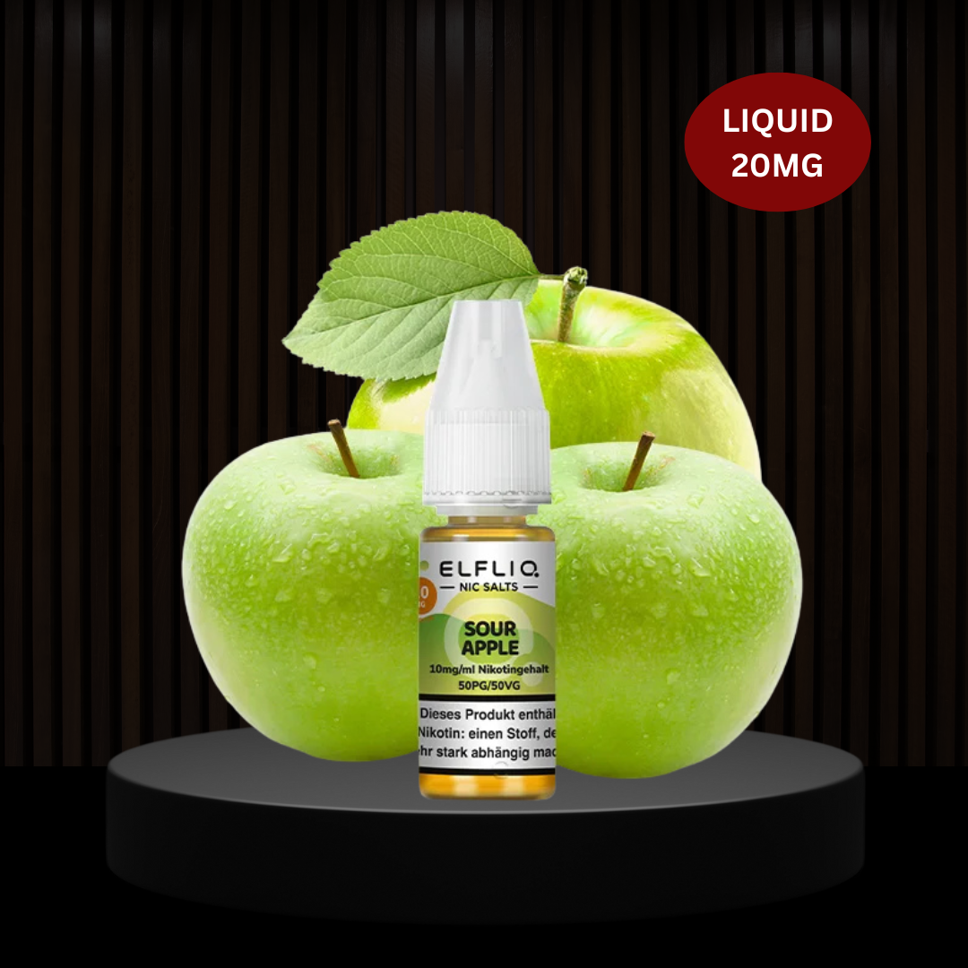 Elfbar Liquid 10ml - 20mg - Sour Apple