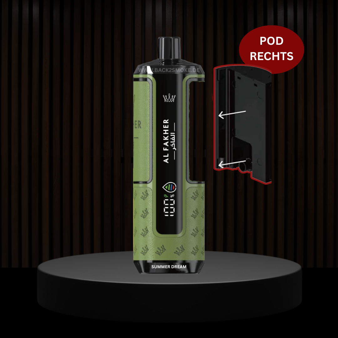 Al Fakher Hypermax 20.000 Züge Pod (Rechts) - Summer Dream