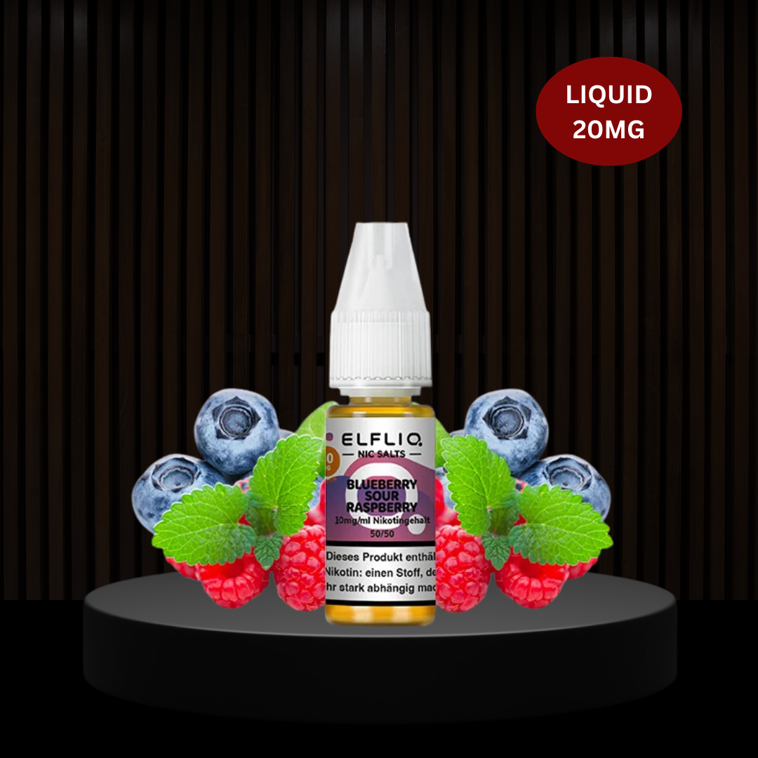Elfbar Liquid 10ml - 20mg - Blueberry sour Raspberry
