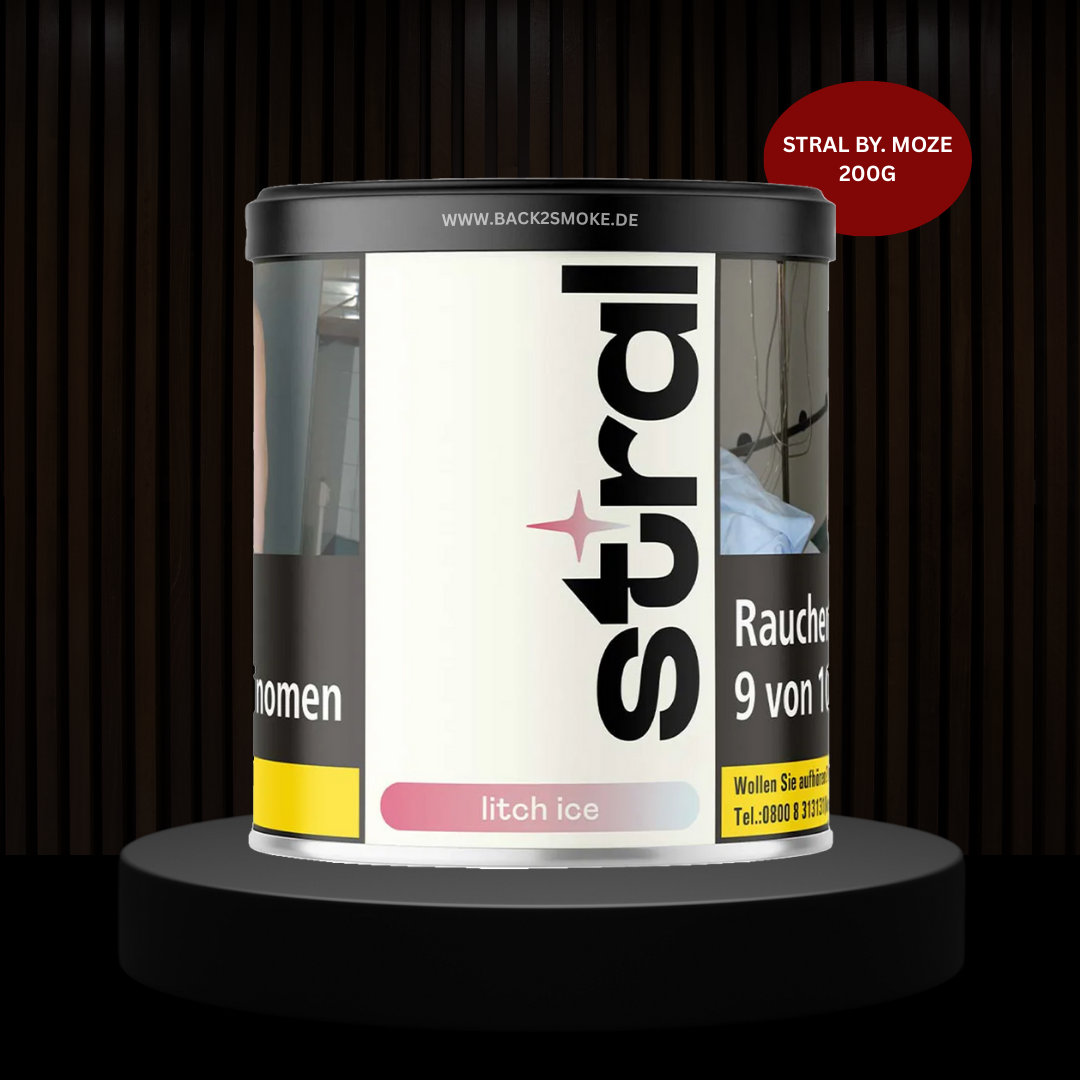 Stral Tobacco by. Moze Shisha 200g - Litschi Ice