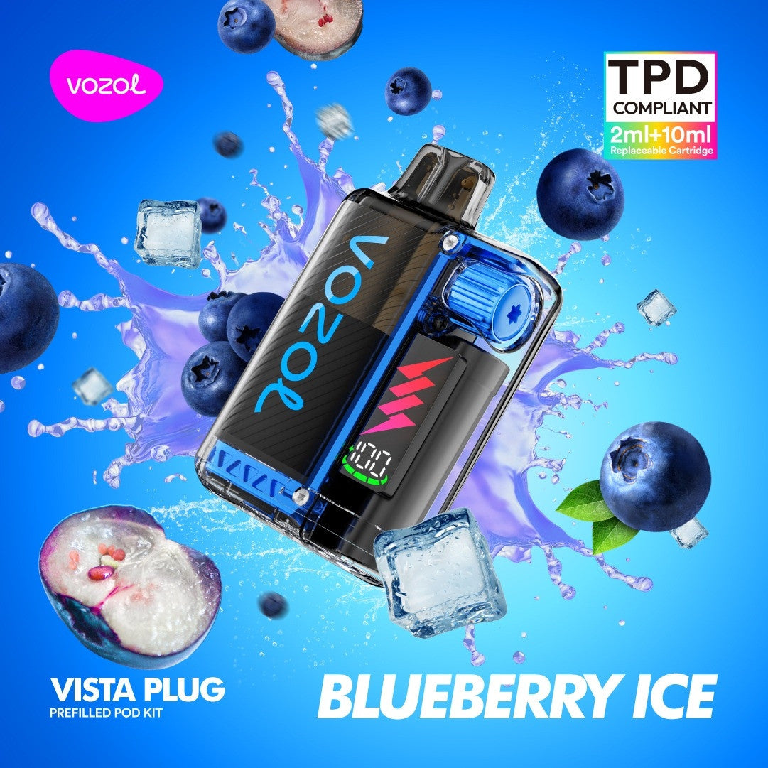 Vozol Vista Plug Starterkit 15000 Züge - Blueberry Ice