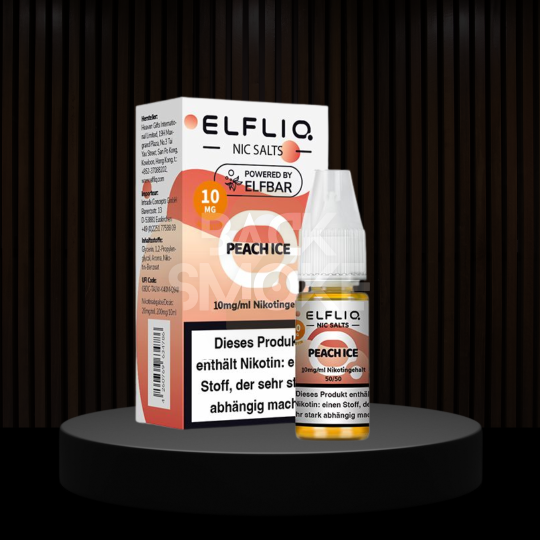 Elf Bar Elf Liq 10ml - Peach Ice 10mg