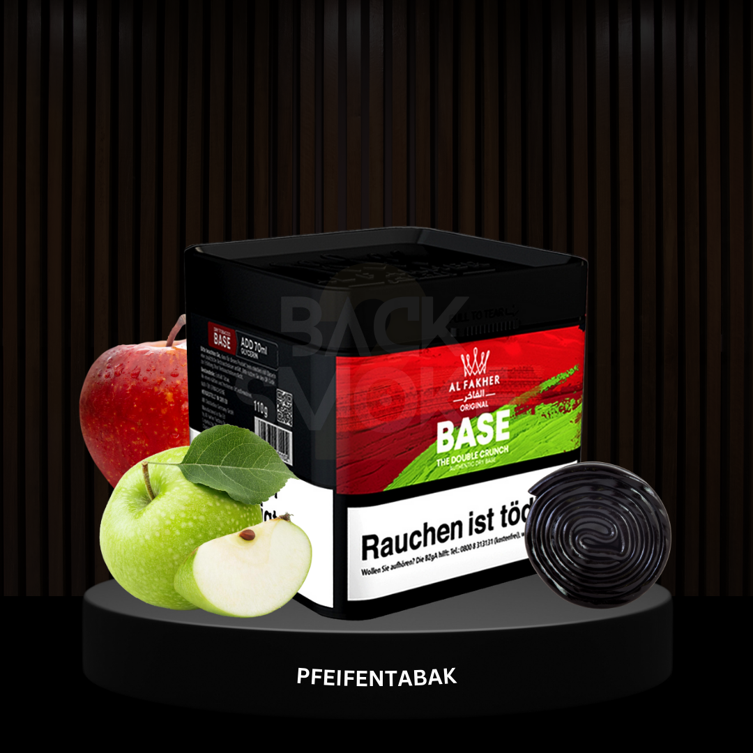 Al Fakher 110g Pfeifentabak - The Double Crunch (Doppelapfel)
