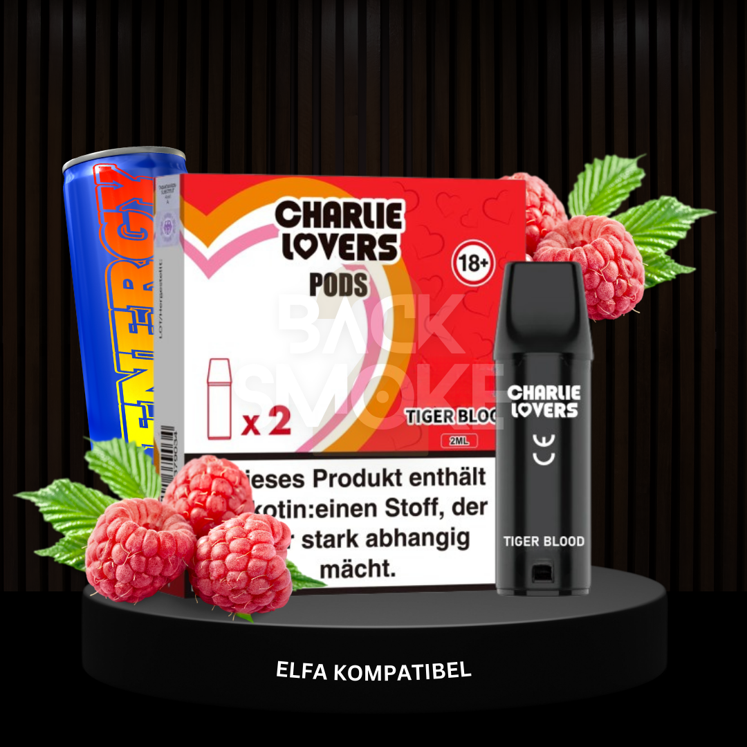 Charlie Lovers Pods (2er) 10mg | Tiger Blood | Elfa kompatibel