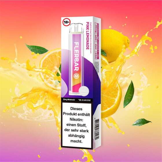Flerbar 600 Einweg Vape 20mg - Pink Lemonade