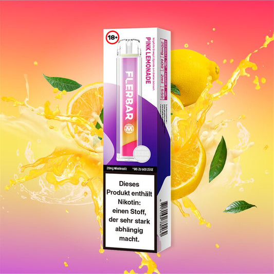 Flerbar 600 Einweg Vape 20mg - Pink Lemonade