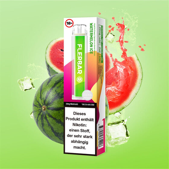 Flerbar 600 Einweg Vape 20mg - Watermelon Ice