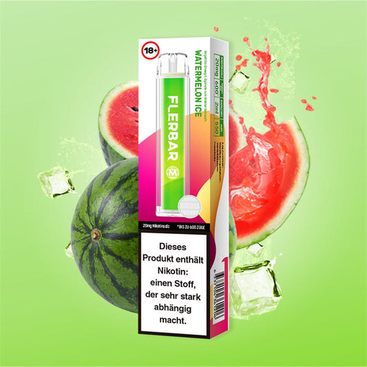 Flerbar 600 Einweg Vape 20mg - Watermelon Ice