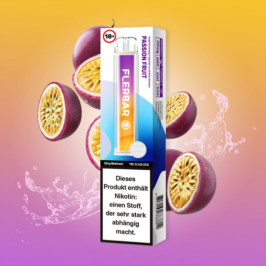 Flerbar 600 Einweg Vape 20mg - Passion Fruit