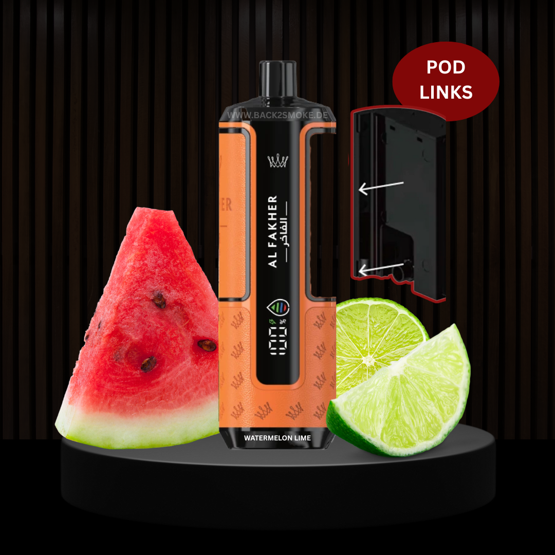 Al Fakher Hypermax 20.000 Züge Pod (Links) - Watermelon Lime