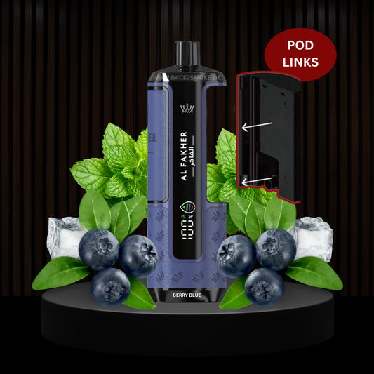 Al Fakher Hypermax 20.000 Züge Pod (Rechts) - Berry Blue