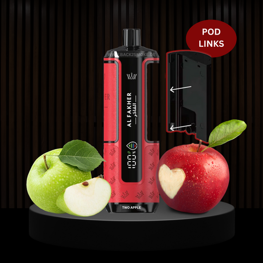Al Fakher Hypermax 20.000 Züge Pod (Links) - Two Apple