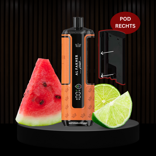 Al Fakher Hypermax 20.000 Züge Pod (Rechts) - Watermelon Lime