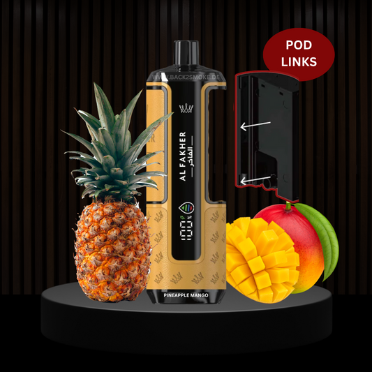 Al Fakher Hypermax 20.000 Züge Pod (Links) - Pineapple Mango