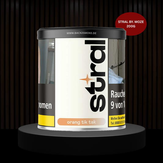 Stral Tobacco by. Moze Shisha 200g - Orang Tik Tak