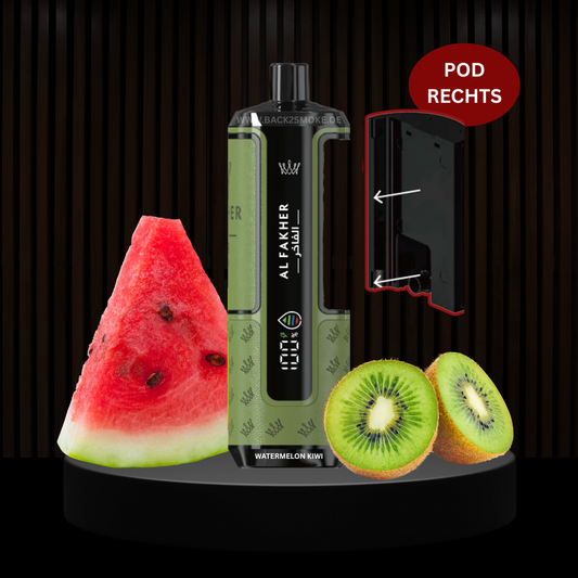 Al Fakher Hypermax 20.000 Züge Pod (Rechts) - Watermelon Kiwi
