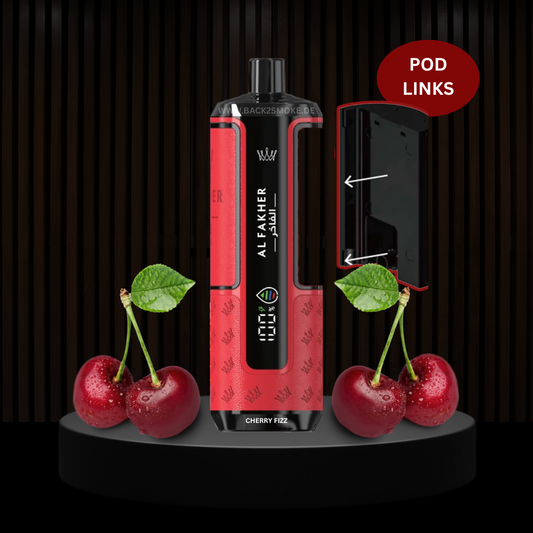 Al Fakher Hypermax 20.000 Züge Pod (Links) - Cherry Fizz