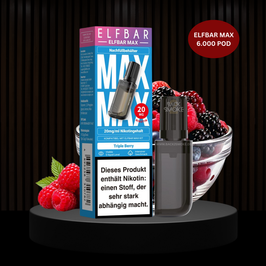 ELFBAR MAX 6.000 Züge Pod Triple Berry 20mg