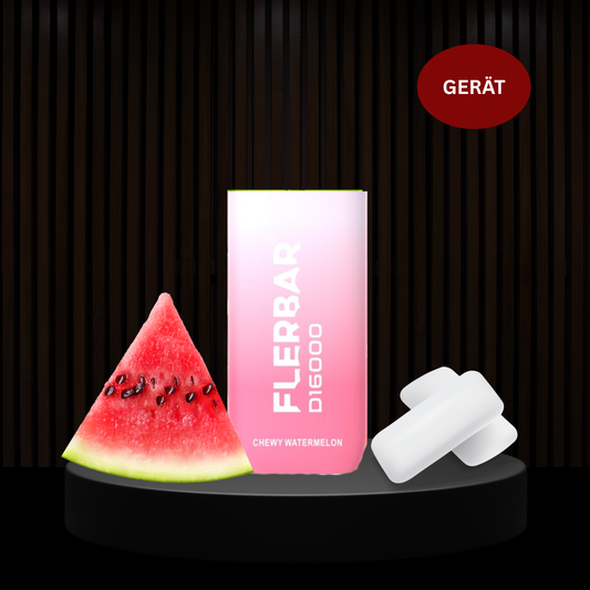 Flerbar D16.000 Züge 20mg Akkuträger - Chewy Watermelon