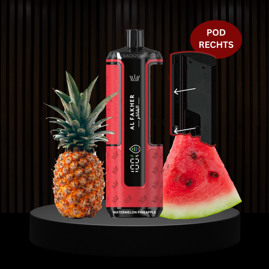 Al Fakher Hypermax 20.000 Züge Pod (Rechts) - Watermelon Pineapple