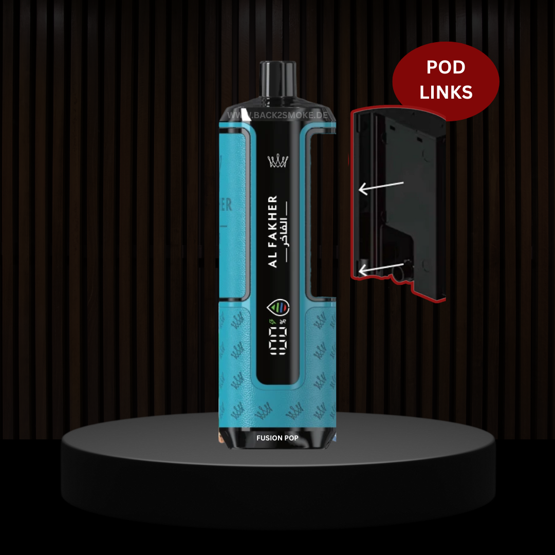 Al Fakher Hypermax 20.000 Züge Pod (Links) - Fusion Pop
