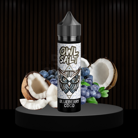 OWL Salt Longfill | Blueberry Coconut Aroma | 10 ml in 60 ml