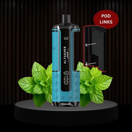 Al Fakher Hypermax 20.000 Züge Pod (Links) - Spearmint