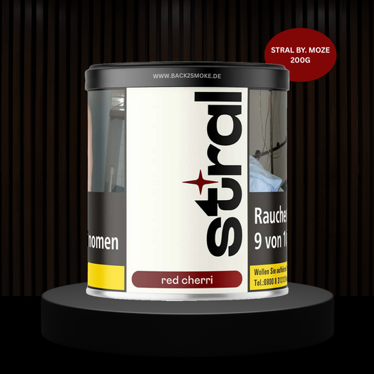 Stral Tobacco by. Moze Shisha 200g - Red Cherri