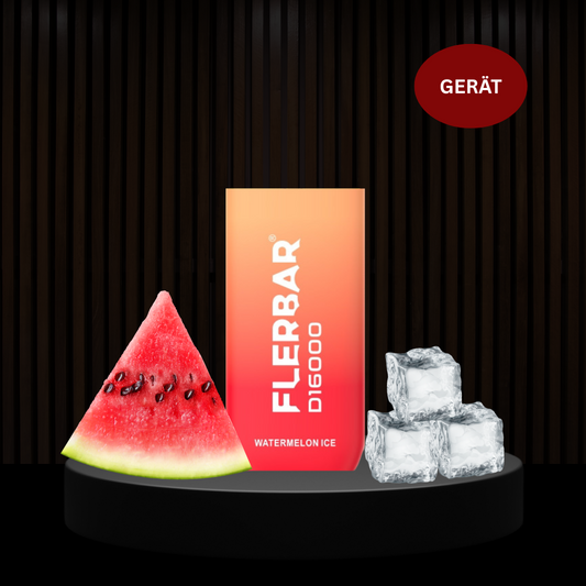 Flerbar D16.000 Züge 20mg Akkuträger - Watermelon Ice
