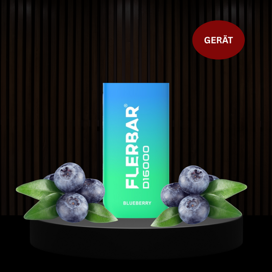 Flerbar D16.000 Züge 20mg Akkuträger - Blueberry